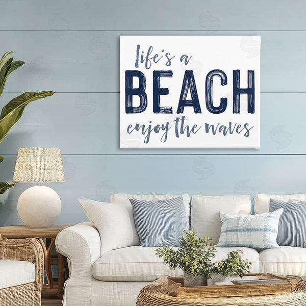 Stupell Industries Lettered And Lined | Summer Sentiment Enjoy Waves Wall Art