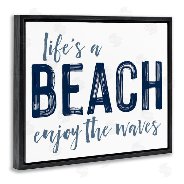 Stupell Industries Lettered And Lined | Summer Sentiment Enjoy Waves Wall Art
