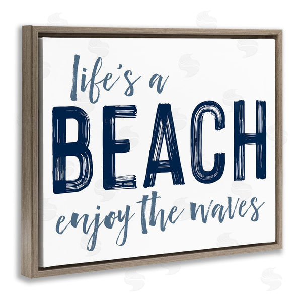 Stupell Industries Lettered And Lined | Summer Sentiment Enjoy Waves Wall Art