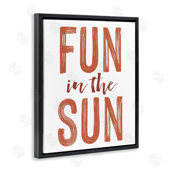 Stupell Industries Lettered And Lined | Summer Sentiment Fun In Sun Wall Art