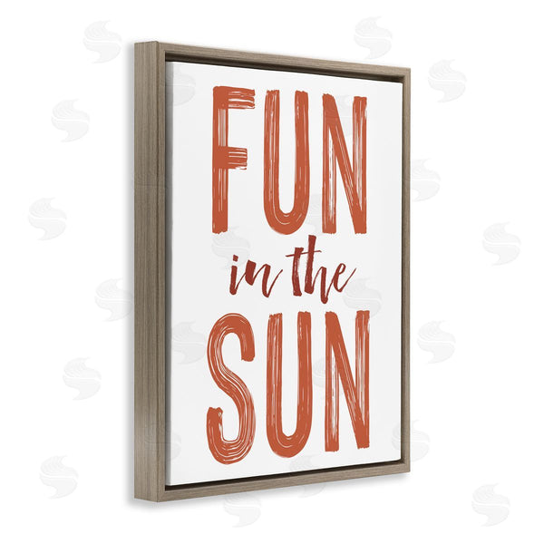 Stupell Industries Lettered And Lined | Summer Sentiment Fun In Sun Wall Art