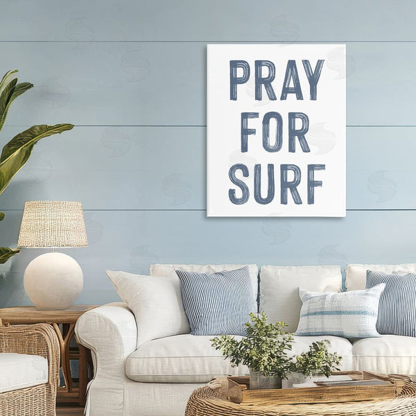 Stupell Industries Lettered And Lined | Summer Sentiment Pray For Surf Wall Art