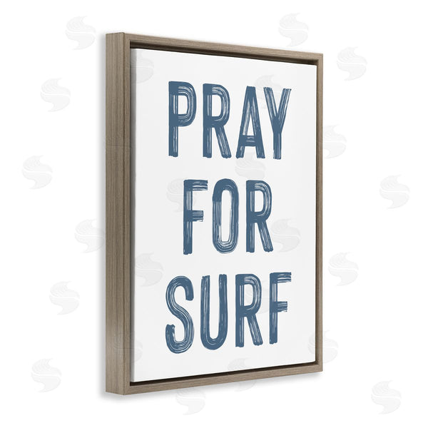 Stupell Industries Lettered And Lined | Summer Sentiment Pray For Surf Wall Art