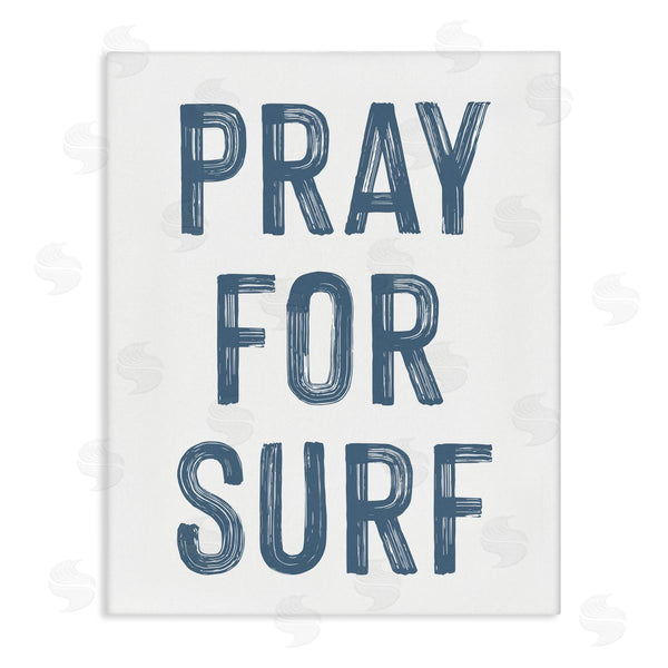 stupell industries Lettered and Lined | Summer Sentiment Pray For Surf Wall Art