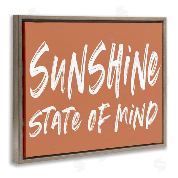 Stupell Industries Lettered And Lined | Summery Sunshine State Of Mind Wall Art