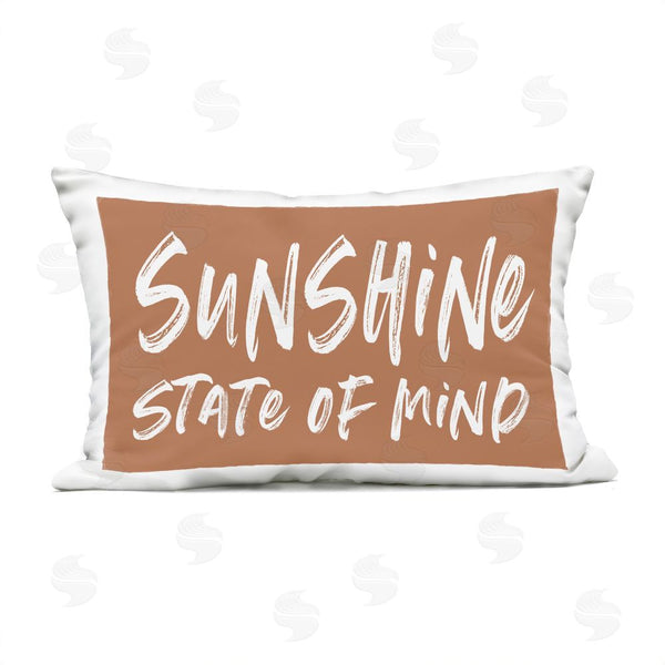 Stupell Industries Lettered And Lined | Summery Sunshine State Of Mind Printed Throw Pillow