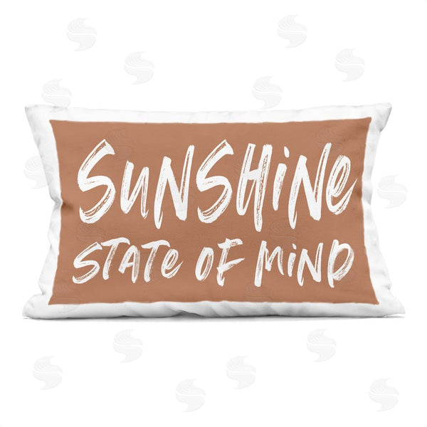stupell industries Lettered and Lined | Summery Sunshine State Of Mind Printed Throw Pillow