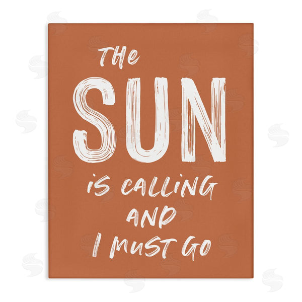 stupell industries Lettered and Lined | Sun Is Calling Must Go Wall Art