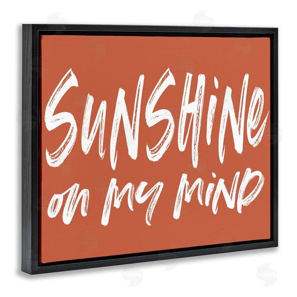 Stupell Industries Lettered And Lined | Sunshine State Of Mind Brown Wall Art