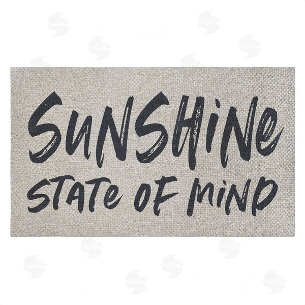stupell industries Lettered and Lined | Sunshine State Of Mind Faux Sisal Door Mat