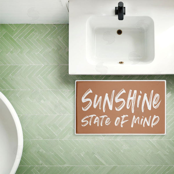 Stupell Industries Lettered And Lined | Sunshine Summer Sentiment Plush Bath Mat