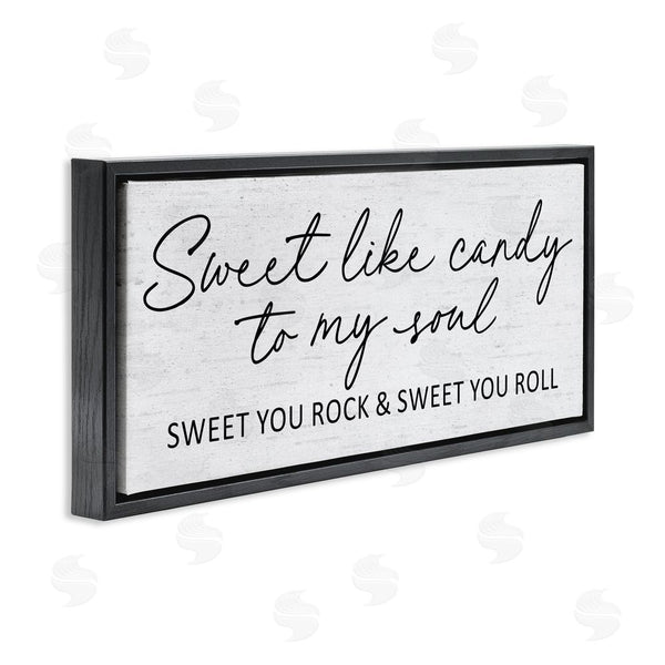 Stupell Industries Lettered And Lined | Sweet Like Candy Song Lyrics Wall Art