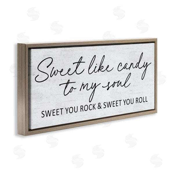 Stupell Industries Lettered And Lined | Sweet Like Candy Song Lyrics Wall Art