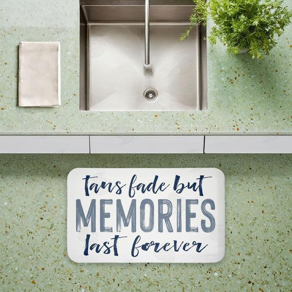Stupell Industries Lettered And Lined | Tans Fade But Memories Last Anti-Fatigue Mat