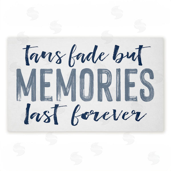 stupell industries Lettered and Lined | Tans Fade But Memories Last Non-Woven Door Mat