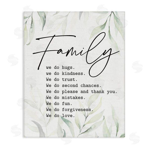 stupell industries Lettered and Lined | Tender Family List Quote Botanical Plant Leaves Wall Art