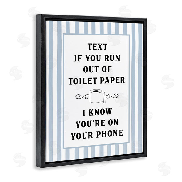 Stupell Industries Lettered And Lined | Text For Toilet Paper Stripes
