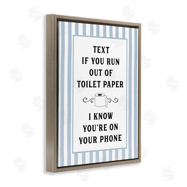 Stupell Industries Lettered And Lined | Text For Toilet Paper Stripes