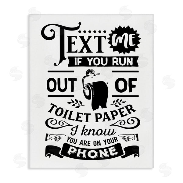 stupell industries Lettered and Lined | Text For Toilet Paper Vintage Text Bathroom Sign Wall Art