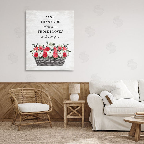 Stupell Industries Lettered And Lined | Thank You For Those I Love Prayer