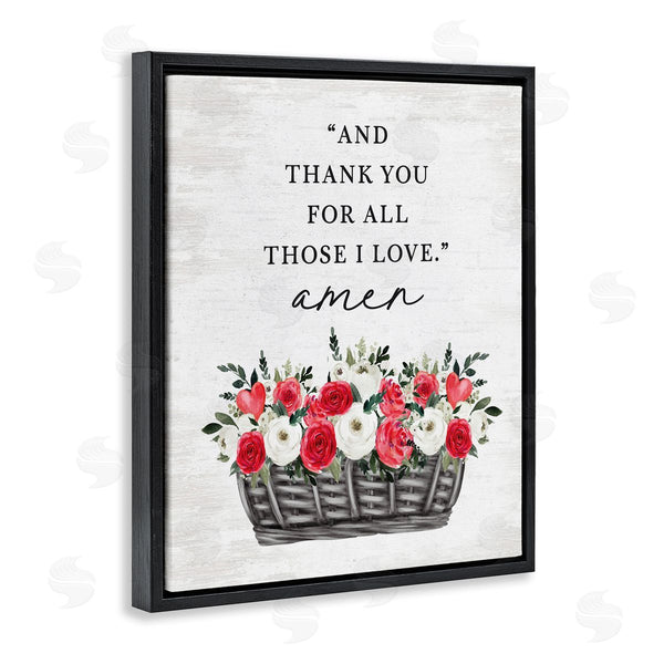 Stupell Industries Lettered And Lined | Thank You For Those I Love Prayer