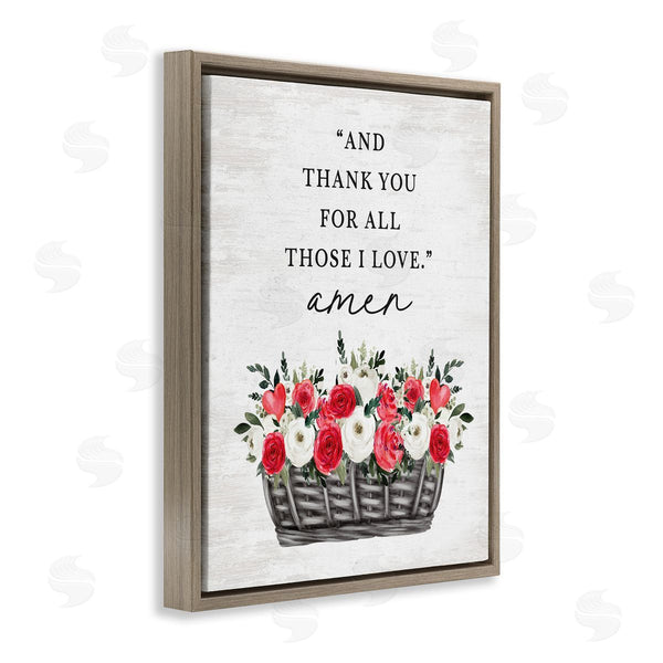 Stupell Industries Lettered And Lined | Thank You For Those I Love Prayer