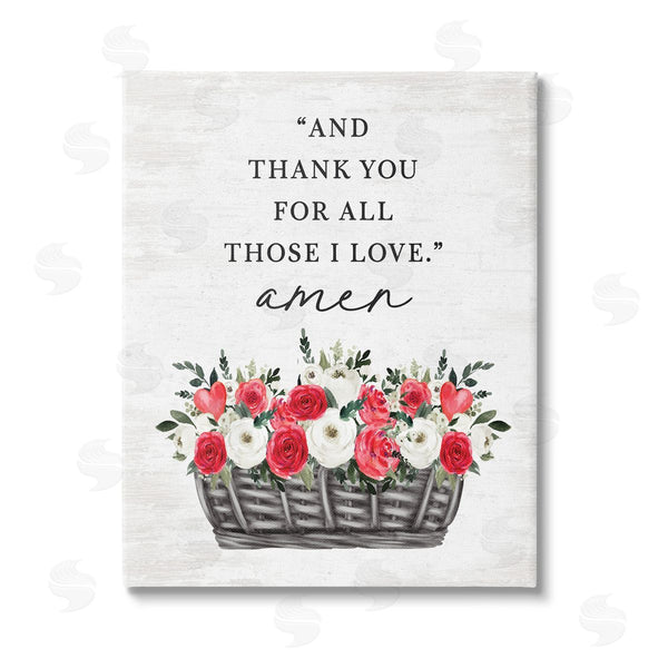 stupell industries Lettered and Lined | Thank You Loving Rose Blooms Wall Art