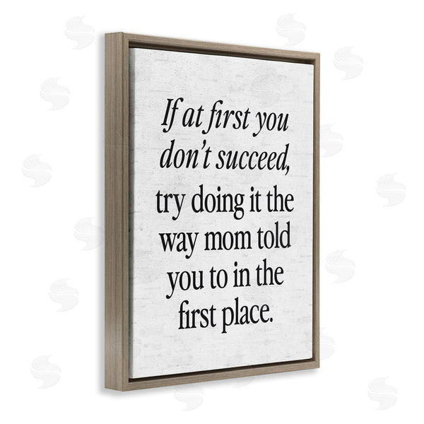 Stupell Industries Lettered And Lined | The Way Mom Told You Advice