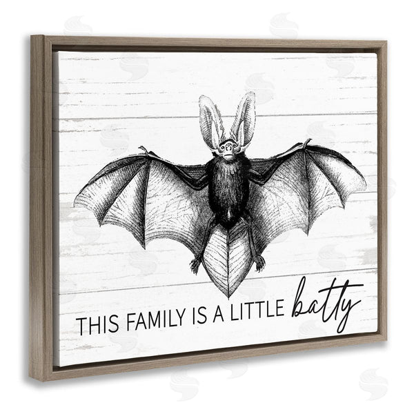 Stupell Industries Lettered And Lined | This Family Is Batty Wall Art
