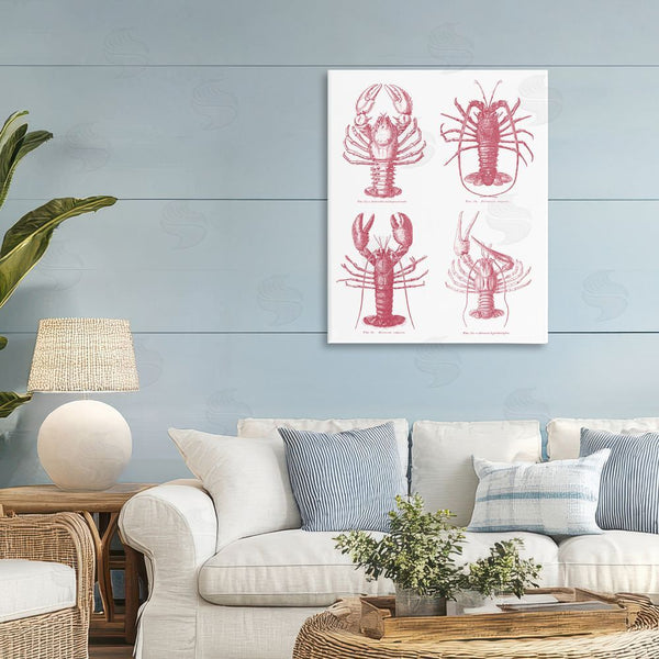 Stupell Industries Lettered And Lined | Timeless Lobsters Species Wall Art