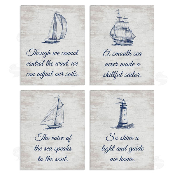 stupell industries Lettered and Lined | Timeless Nautical Phrases Wall Art