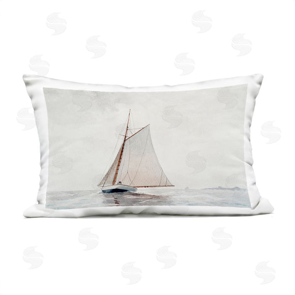 Stupell Industries Lettered And Lined | Timeless Sailboat Vessel Printed Throw Pillow