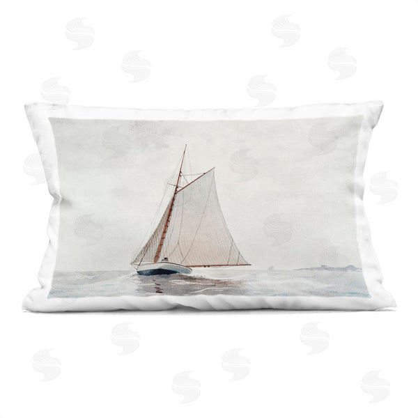 stupell industries Lettered and Lined | Timeless Sailboat Vessel Printed Throw Pillow