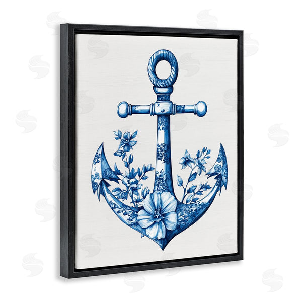 Stupell Industries Lettered And Lined | Toile Patterned Anchor Wall Art