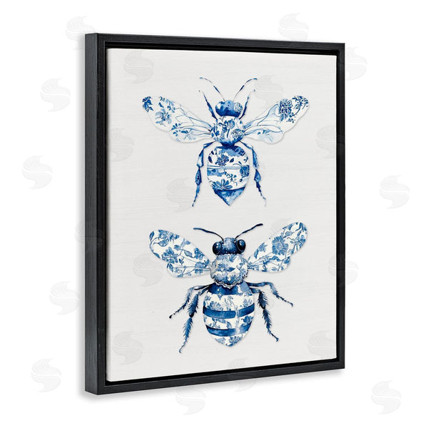 Stupell Industries Lettered And Lined | Toile Patterned Bees Wall Art