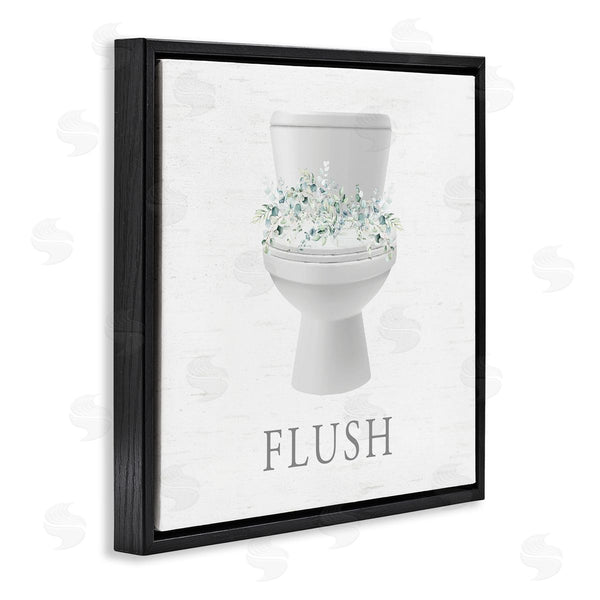 Stupell Industries Lettered And Lined | Toilet & Fresh Botanicals