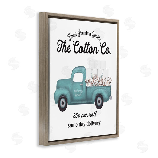 Stupell Industries Lettered And Lined | Toilet Paper Cotton Delivery Truck