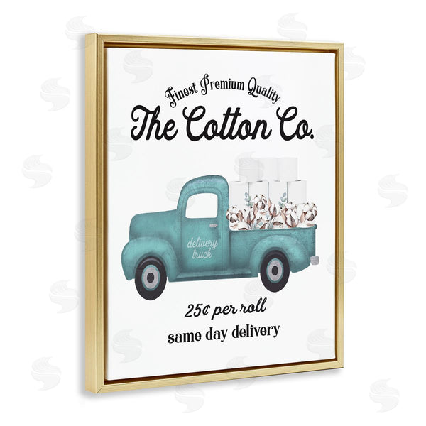 Stupell Industries Lettered And Lined | Toilet Paper Cotton Delivery Truck