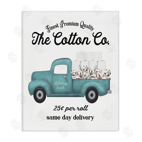 stupell industries Lettered and Lined | Toilet Paper Cotton Delivery Truck