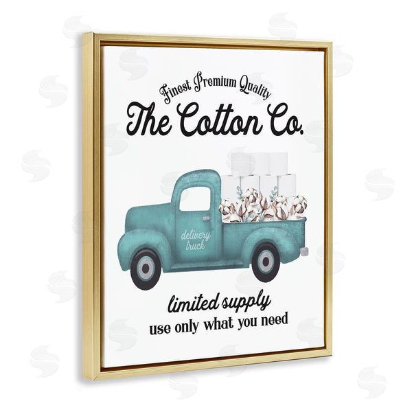 Stupell Industries Lettered And Lined | Toilet Paper Cotton Truck