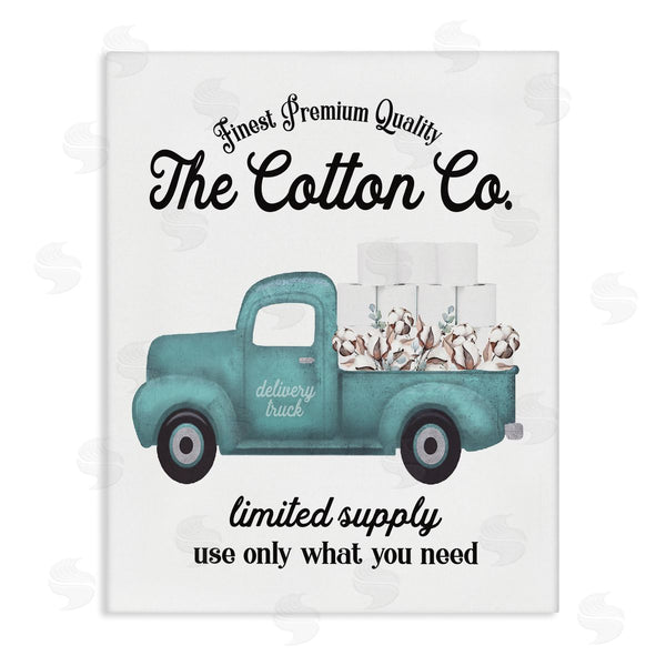 stupell industries Lettered and Lined | Toilet Paper Cotton Truck