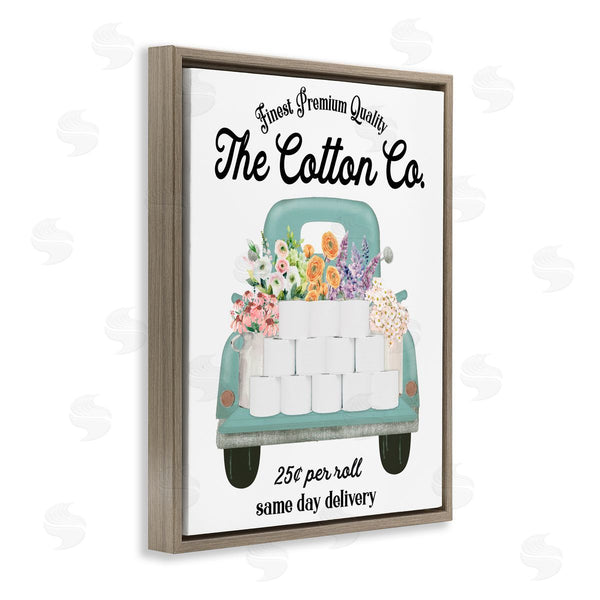 Stupell Industries Lettered And Lined | Toilet Paper Delivery Truck Wall Art