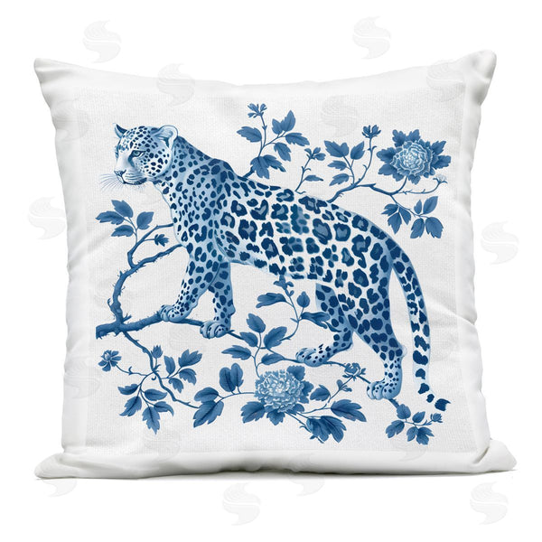 Stupell Industries Lettered And Lined | Traditional Ornate Floral Leopard Printed Throw Pillow