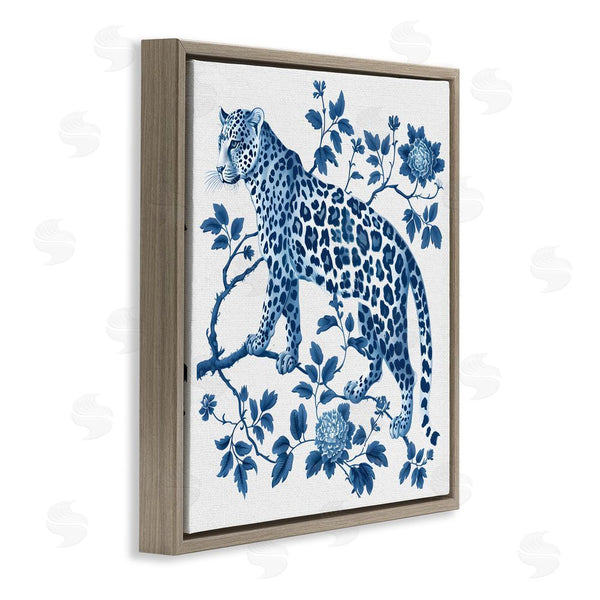 Stupell Industries Lettered And Lined | Traditional Ornate Floral Leopard Wall Art