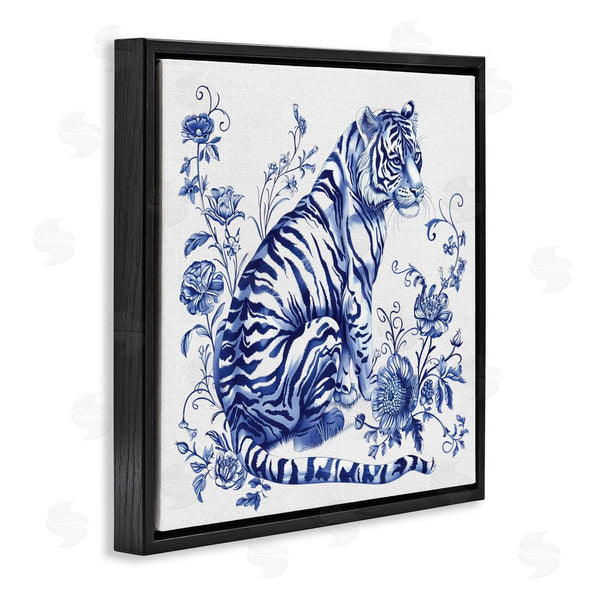 Stupell Industries Lettered And Lined | Traditional Ornate Floral Tiger Wall Art