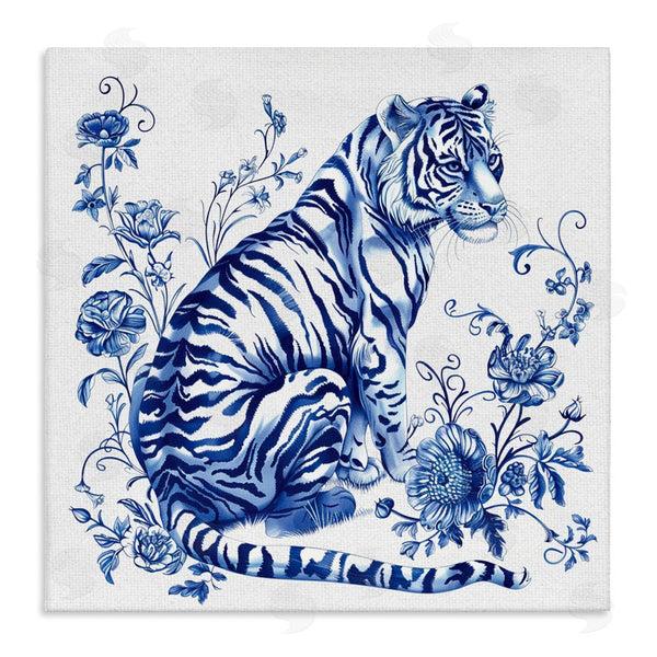 stupell industries Lettered and Lined | Traditional Ornate Floral Tiger Wall Art