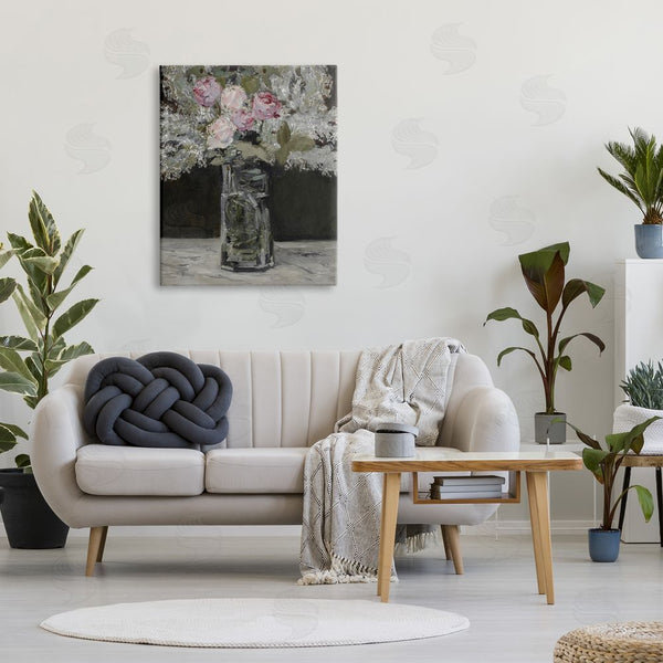 Stupell Industries Lettered And Lined | Traditional Rose Bouquet Still Life Wall Art