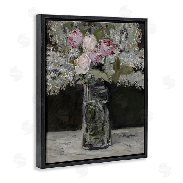 Stupell Industries Lettered And Lined | Traditional Rose Bouquet Still Life Wall Art