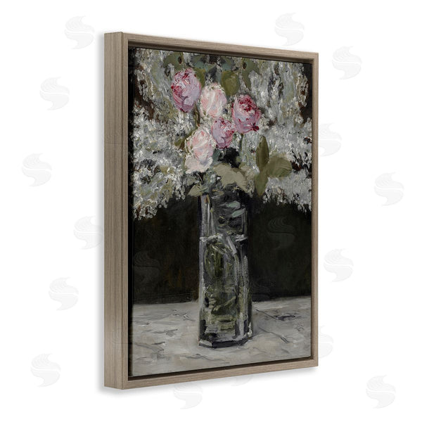 Stupell Industries Lettered And Lined | Traditional Rose Bouquet Still Life Wall Art