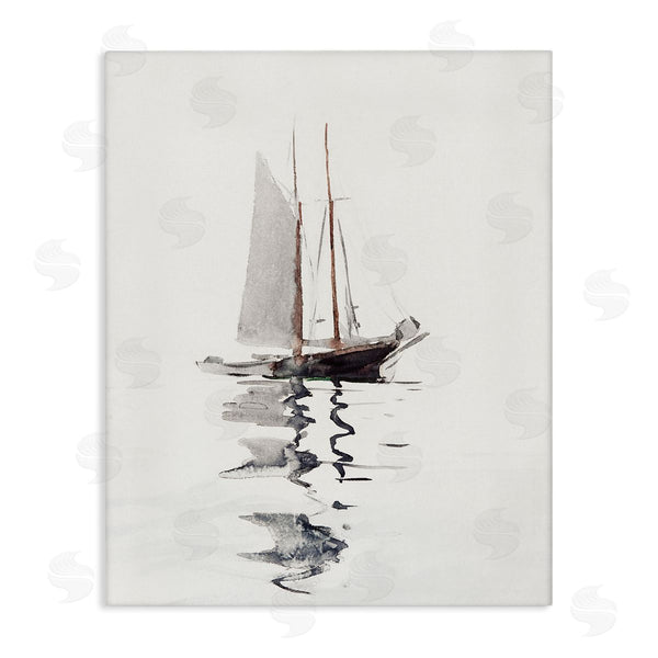 stupell industries Lettered and Lined | Tranquil Sailboat Vessel Floating